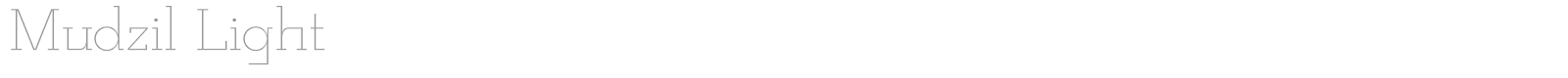 Mudzil font preview